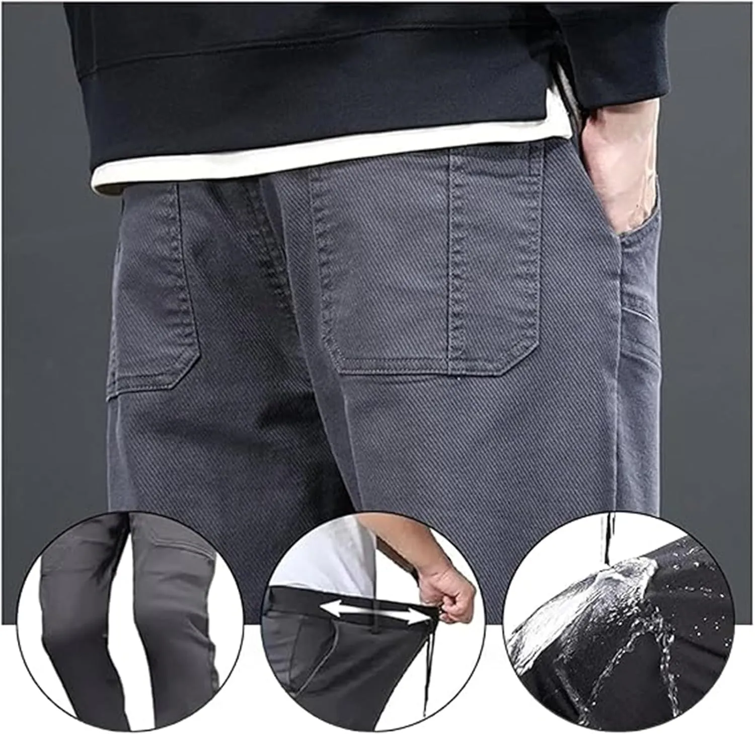 Acegents Cargo Pants, Acegents Mens Pants, Waterproof Stretch Multi-Pocket Cargo Pants