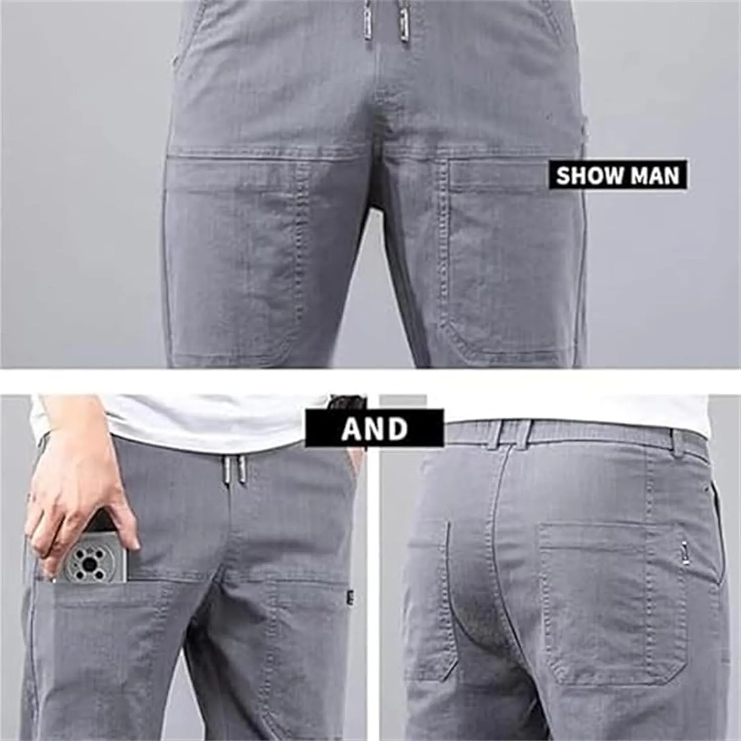Acegents Cargo Pants, Acegents Mens Pants, Waterproof Stretch Multi-Pocket Cargo Pants