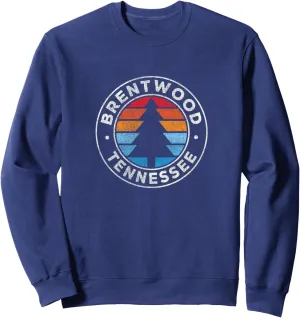 Brentwood Tennessee TN Vintage Graphic Retro 70s Sweatshirt