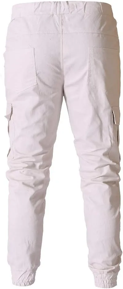 Cargo Pants for Men Big and Tall, Chino Cargo Pants for Men Workout Sweatpants Casual Long Trousers Men's Cargo Pants