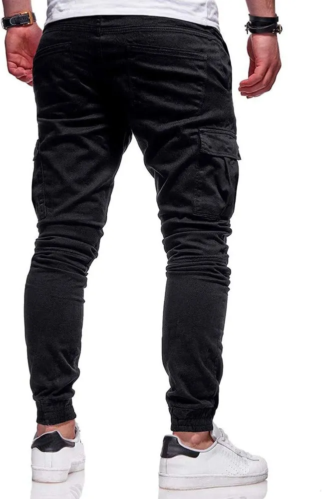 Cargo Pants for Men Big and Tall, Chino Cargo Pants for Men Workout Sweatpants Casual Long Trousers Men's Cargo Pants