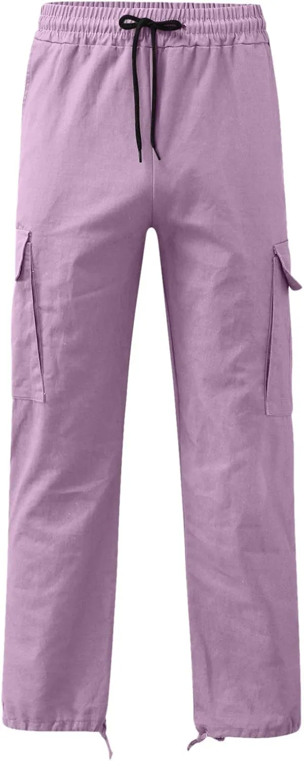 Cargo Pants for Men Big and Tall Chino Cargo Pants for Men Workout Sweatpants Casual Long Trousers Men's Cargo Pants