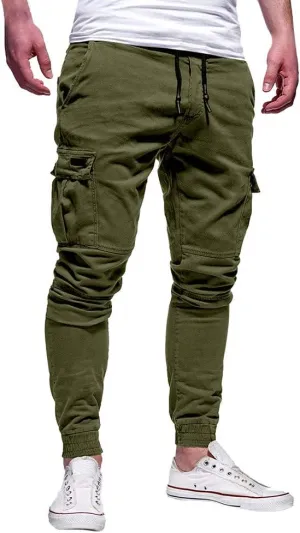 Cargo Pants for Men Big and Tall, Chino Cargo Pants for Men Workout Sweatpants Casual Long Trousers Men's Cargo Pants