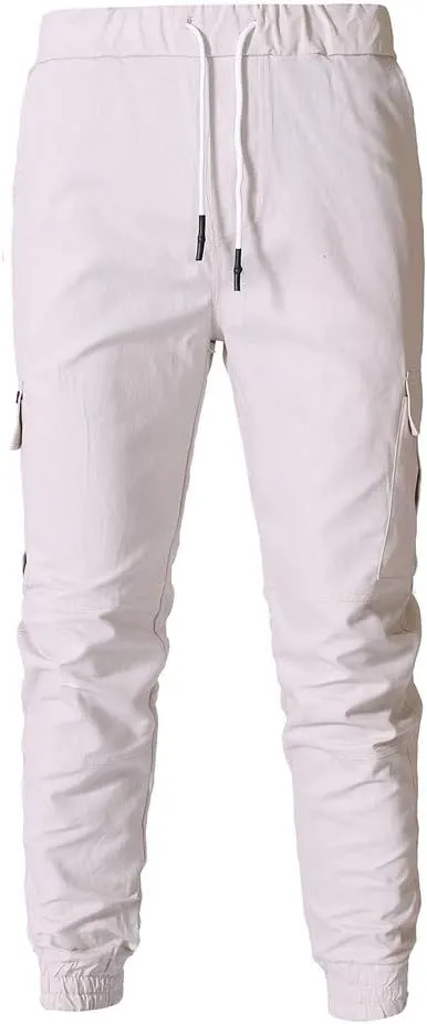 Cargo Pants for Men Big and Tall, Chino Cargo Pants for Men Workout Sweatpants Casual Long Trousers Men's Cargo Pants