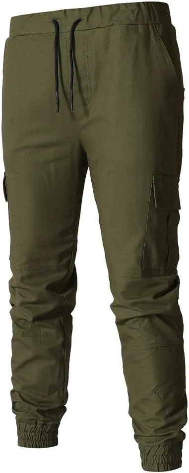 Cargo Pants for Men Big and Tall, Chino Cargo Pants for Men Workout Sweatpants Casual Long Trousers Men's Cargo Pants