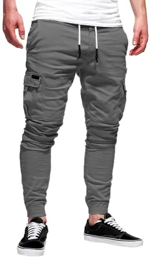 Cargo Pants for Men Big and Tall, Chino Cargo Pants for Men Workout Sweatpants Casual Long Trousers Men's Cargo Pants