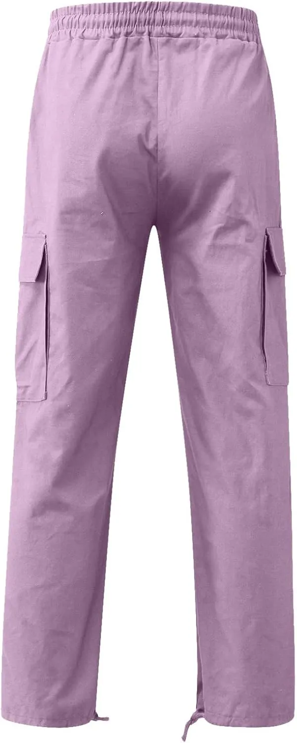 Cargo Pants for Men Big and Tall Chino Cargo Pants for Men Workout Sweatpants Casual Long Trousers Men's Cargo Pants