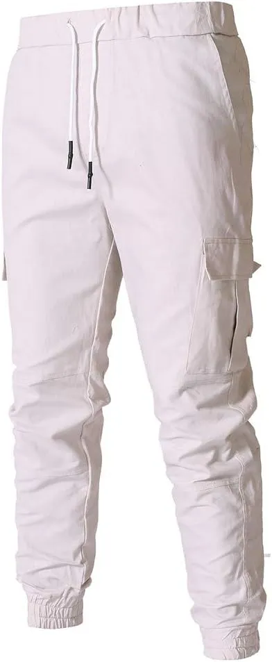 Cargo Pants for Men Big and Tall, Chino Cargo Pants for Men Workout Sweatpants Casual Long Trousers Men's Cargo Pants