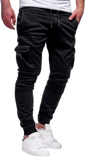 Cargo Pants for Men Big and Tall, Chino Cargo Pants for Men Workout Sweatpants Casual Long Trousers Men's Cargo Pants