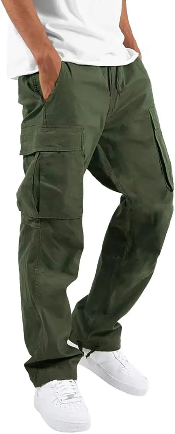 Cargo Pants for Men Relaxed Fit Mens Cargo Pants Tactical Pant Hiking Jogger Multi Pocket Cargo Pants for Men Joggers