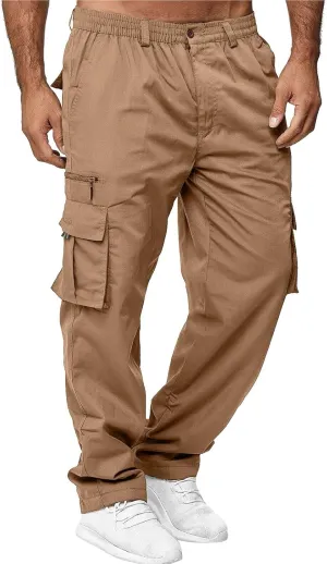 Cargo Pants for Men,Men Outdoor Cargo Pant Lightweight Tactical Pant Hiking Jogger Classic Fit Multi Pockets