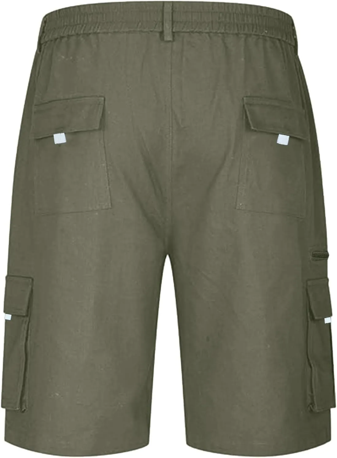 Cargo Shorts for Men Baggy Lightweight Casual Fashion Shorts with Multi-Pocket Button Zipper Elastic Waist Half Pants