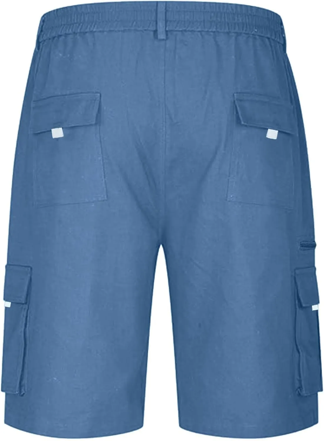 Cargo Shorts for Men Baggy Lightweight Casual Fashion Shorts with Multi-Pocket Button Zipper Elastic Waist Half Pants