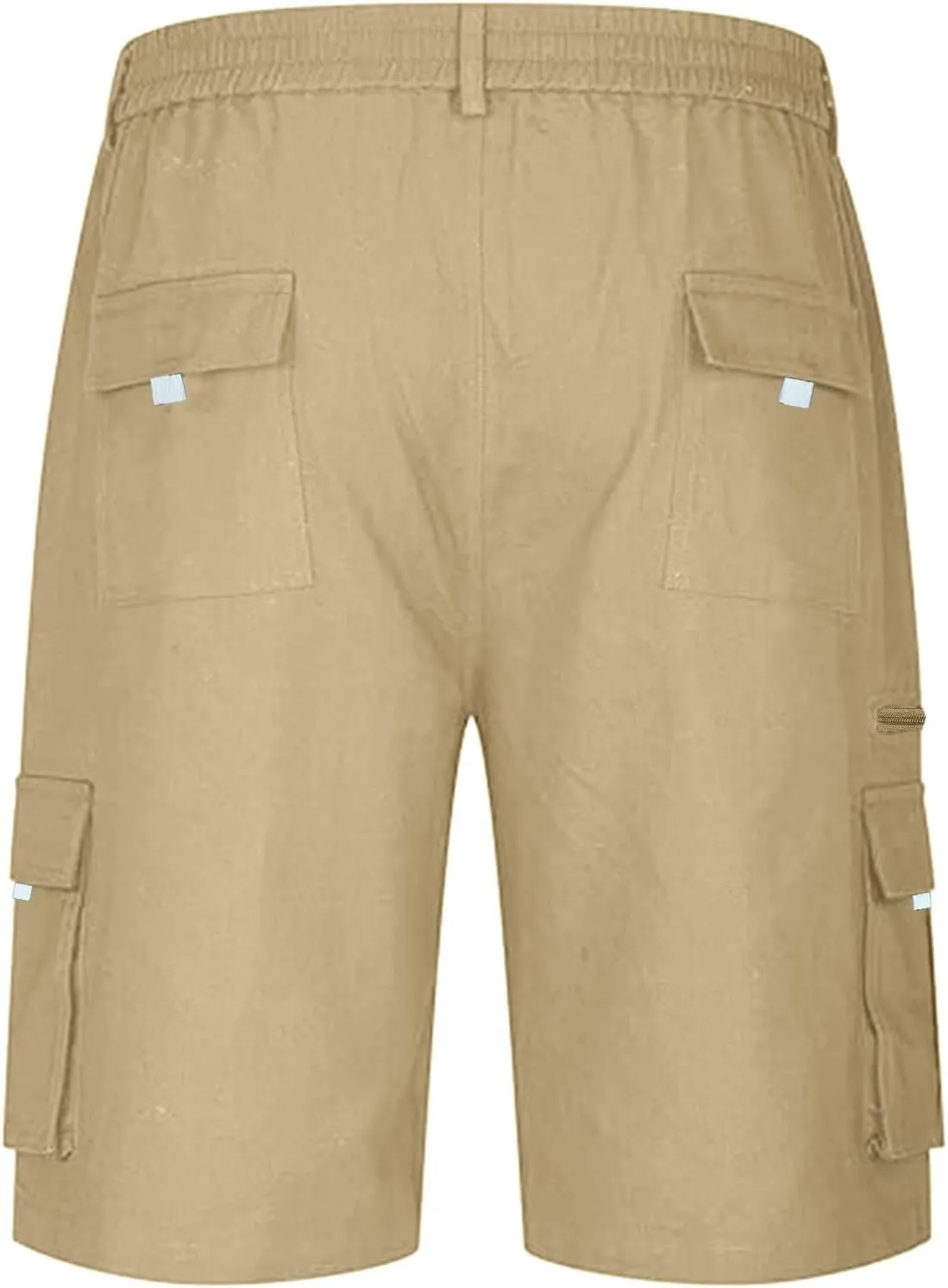 Cargo Shorts for Men Baggy Lightweight Casual Fashion Shorts with Multi-Pocket Button Zipper Elastic Waist Half Pants