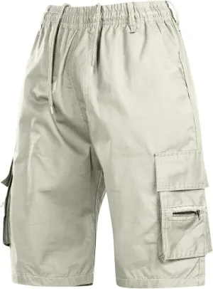 Cargo Shorts for Men Basketball Athletic Shorts Lightweight Outdoor Baggy Fit Shorts Multi Pocket Cargo Pants