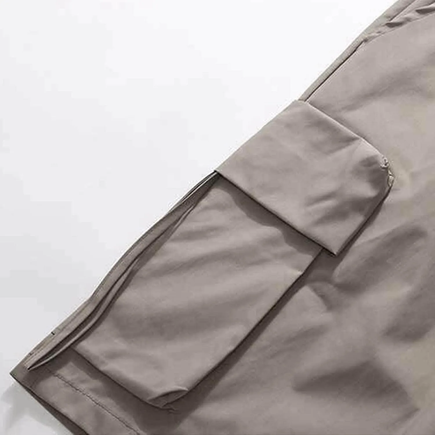 Cargo Shorts for Men Casual Elastic Waist Drawstring Short Pants with Multiple Pockets Plus Size Work Shorts