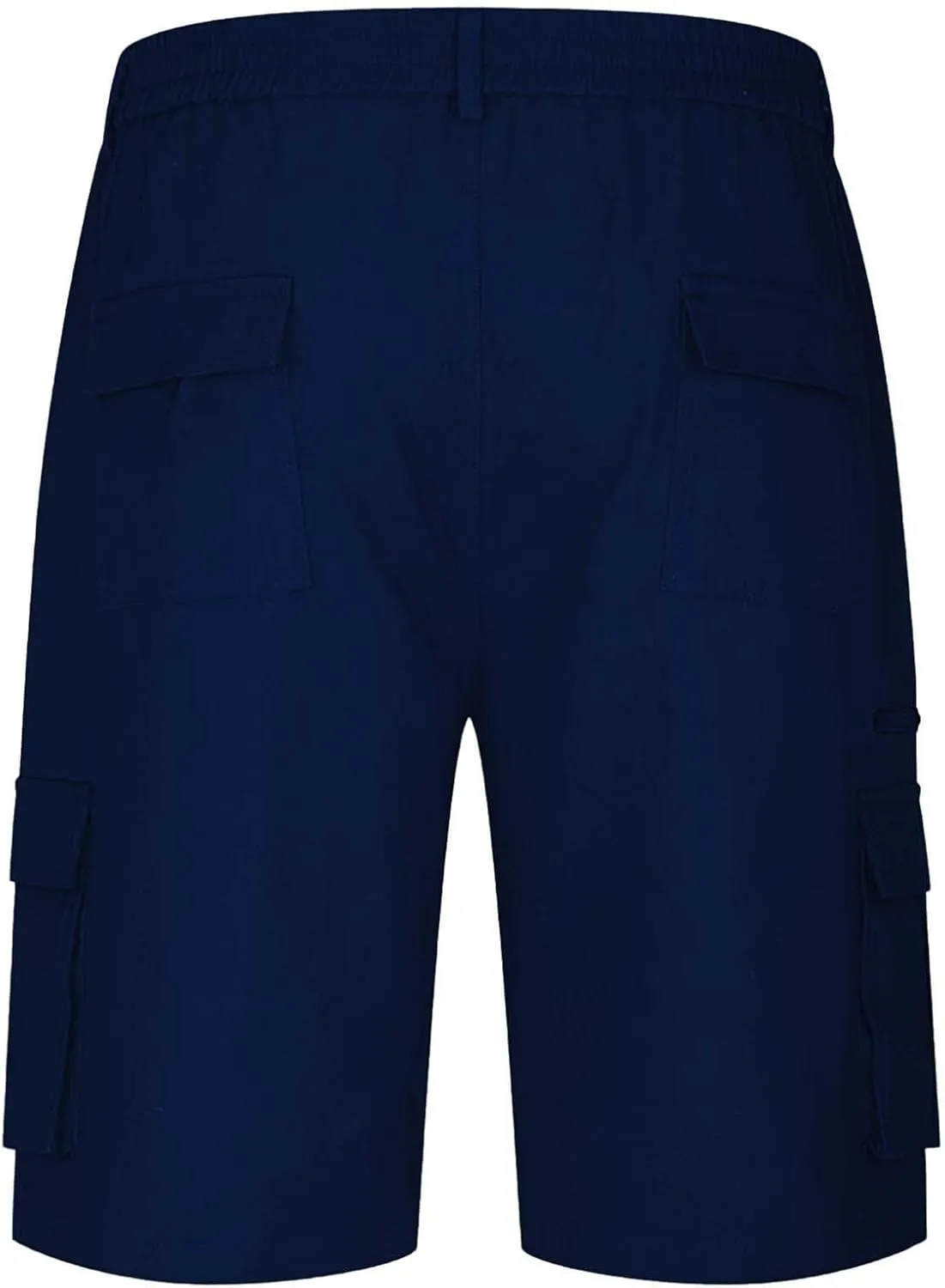 Cargo Shorts for Men Stretch Waist Casual Athletic Hiking Sweat Shorts Knee Length Lightweight Straight Short Pants