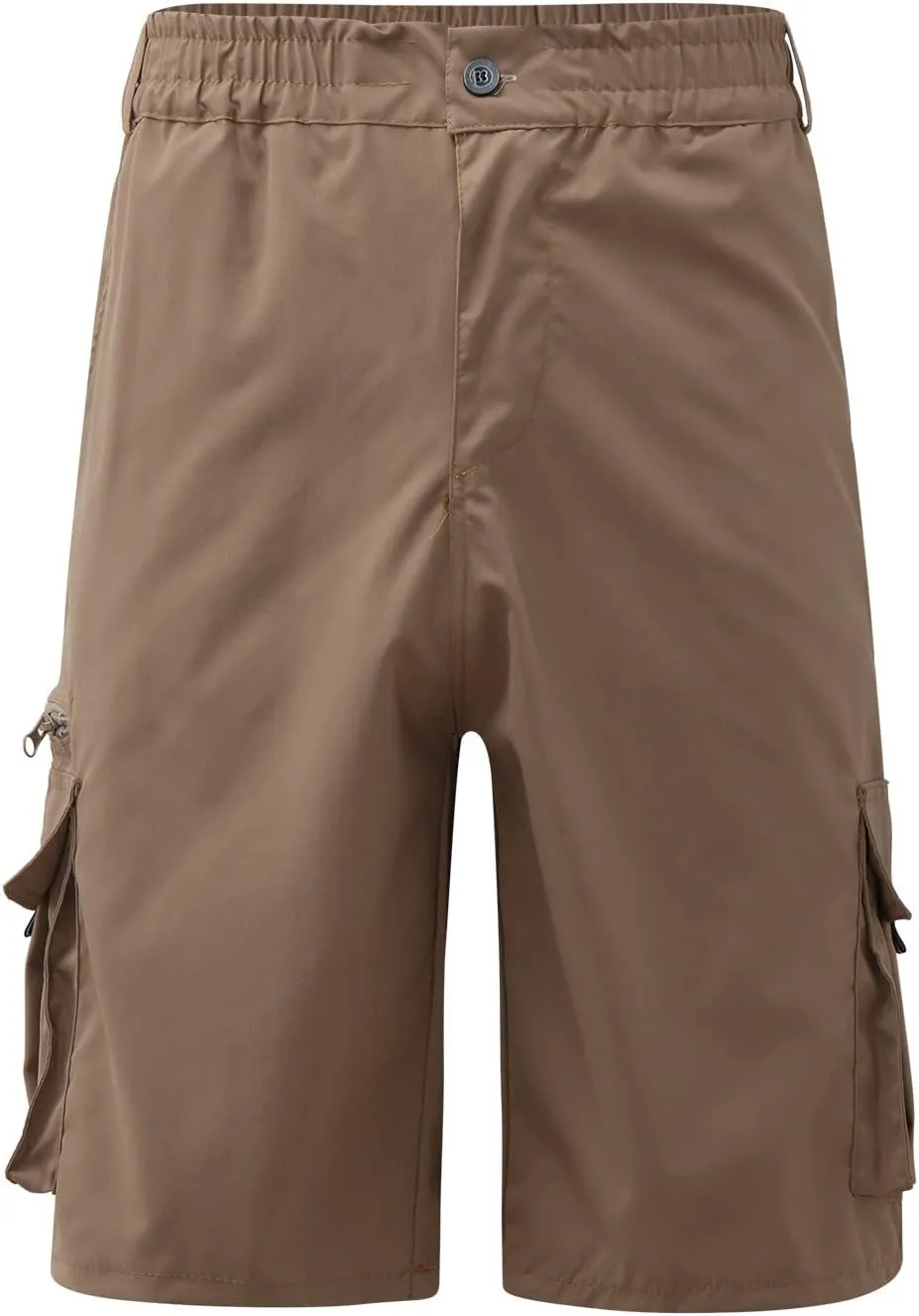 Cargo Shorts for Mens Elastic Waist Lightweight Stretchy Work Shorts Summer Casual Gym Workout Pants with Pockets