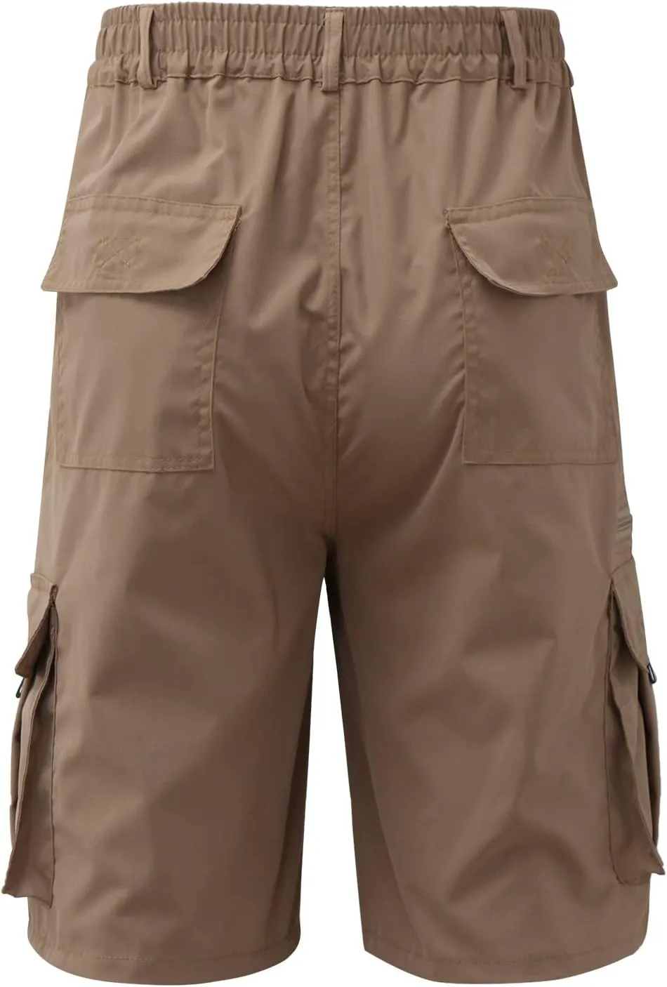 Cargo Shorts for Mens Elastic Waist Lightweight Stretchy Work Shorts Summer Casual Gym Workout Pants with Pockets