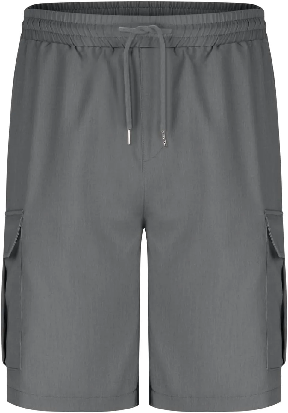 Cargo Shorts for Mens Elastic Waist Lightweight Stretchy Work Shorts Summer Casual Gym Workout Pants with Pockets