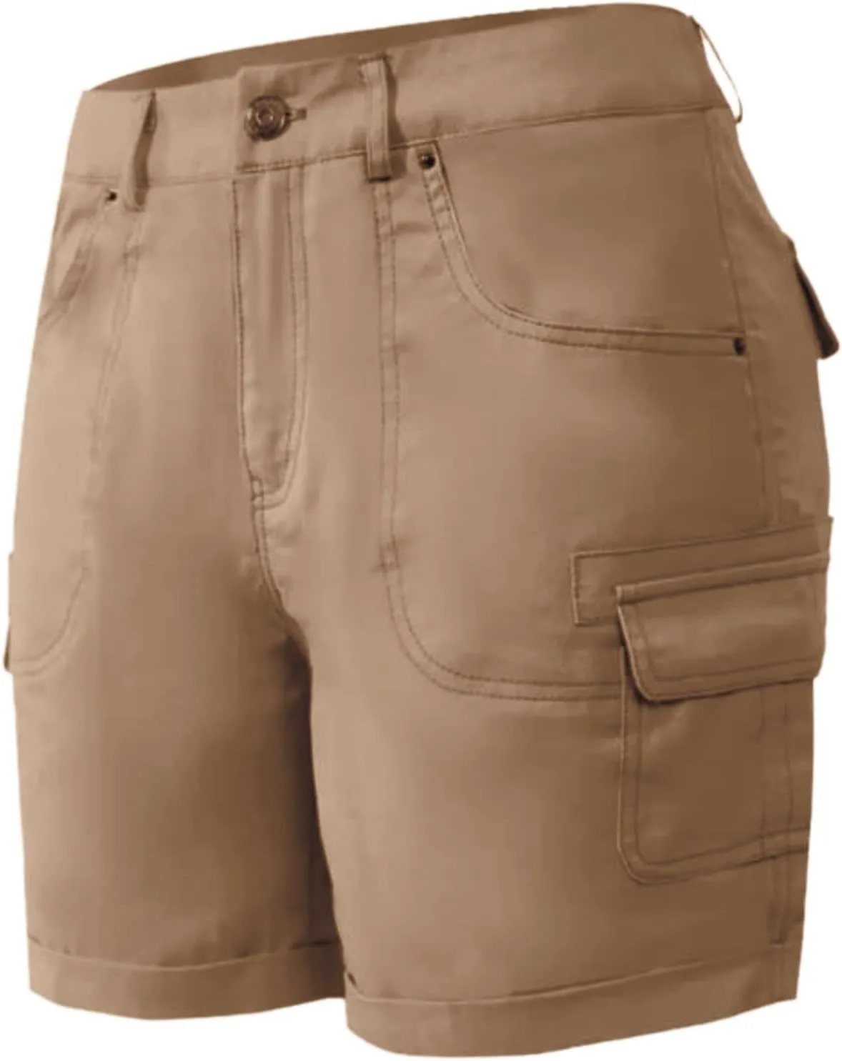 Cargo Shorts Women High Waisted Casual Pull On Hiking Shorts Lightweight Plus Size Summer Loose Fit Short Pants Clothes