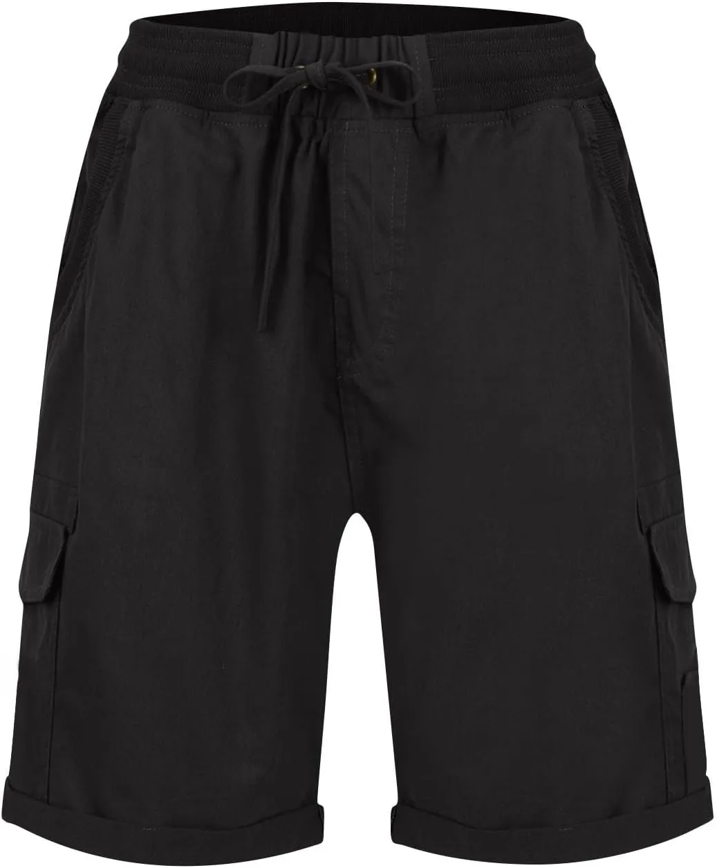 Cargo Shorts Women Summer Casual High Waisted Drawstring Hiking Shorts Baggy Trendy Athletic Shorts with Pockets