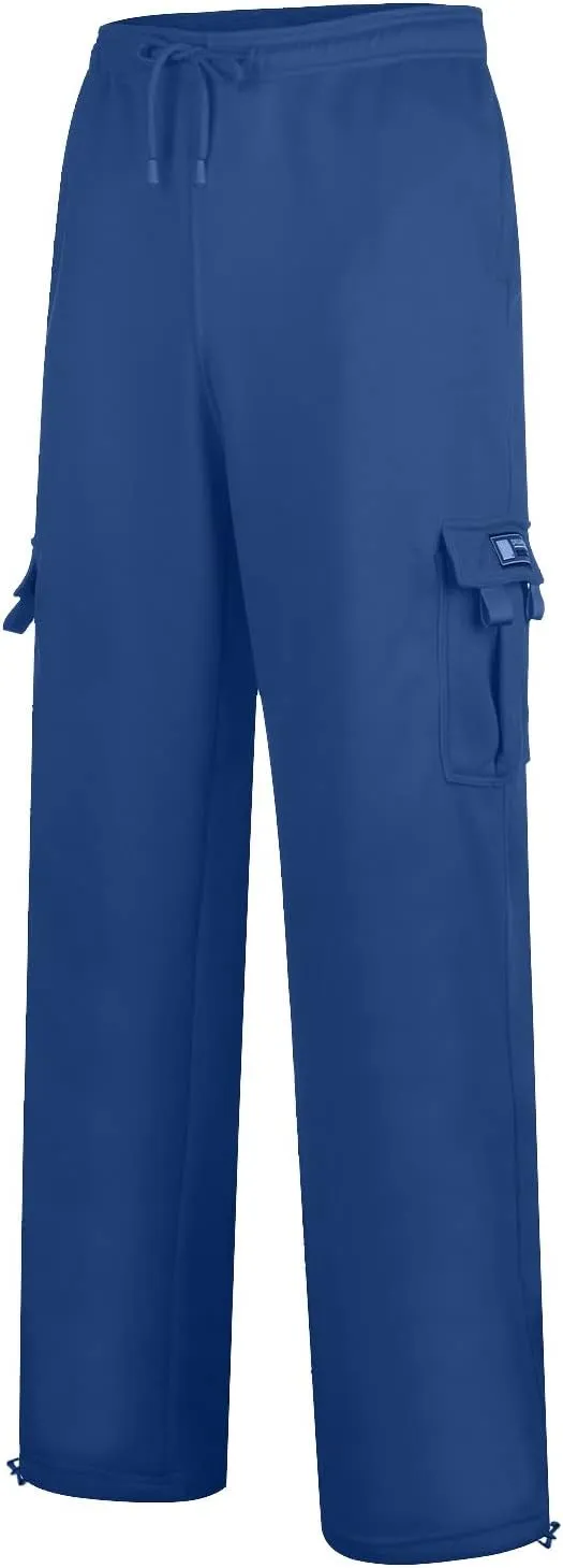 Cargo Work Pant Men Elastic Waist Casual Cargo Pants Athletic Sweatpants with Pockets Joggers Sweat Pant