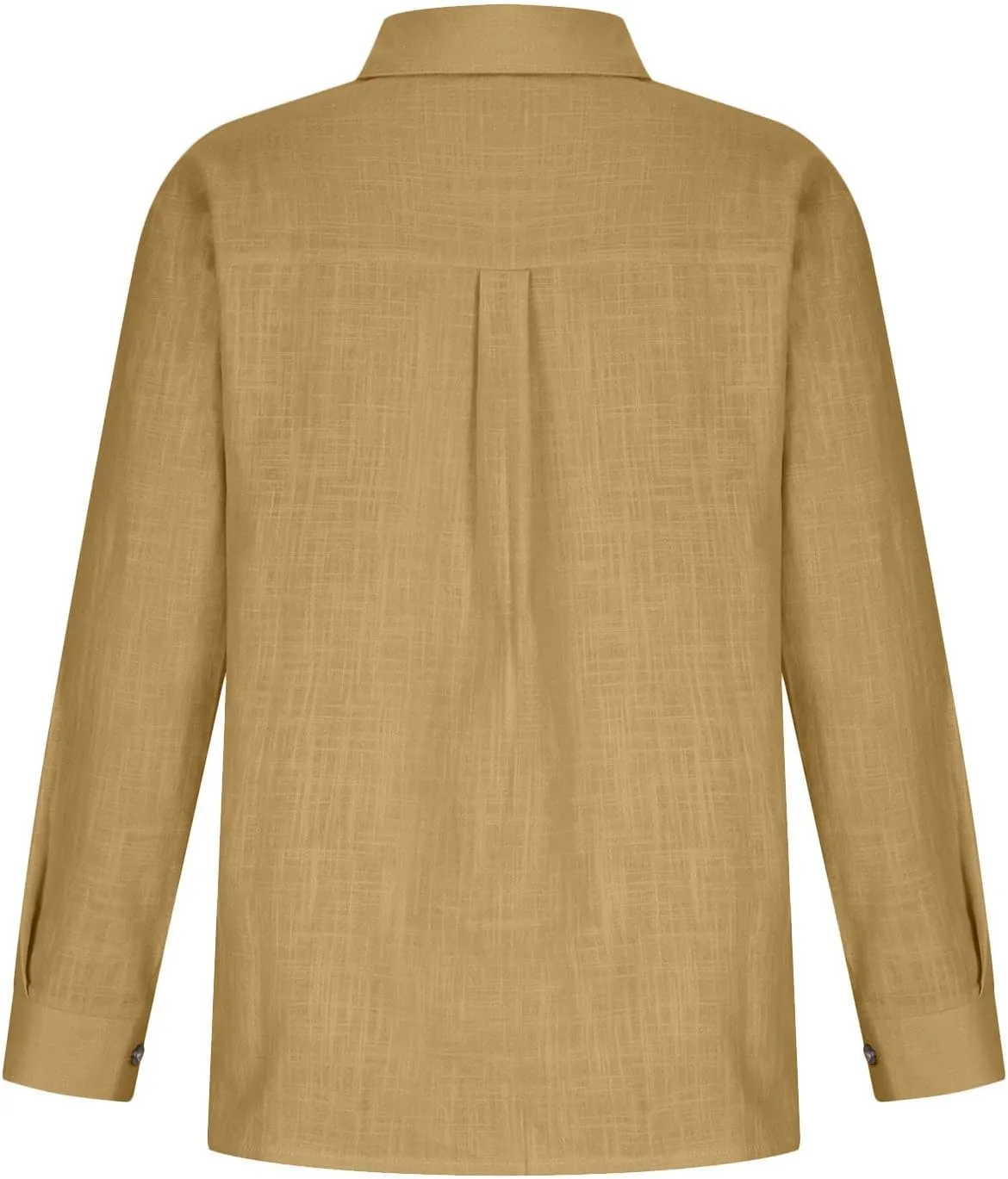 Ceboyel Women Long Sleeve Linen Shirts 2024 Button Down Summer Tops Cotton Gauze Trendy Blouse Dressy Causal Work Clothes