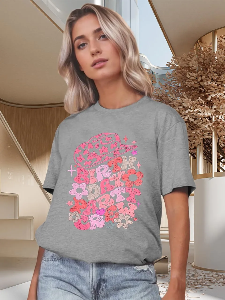Country Music Women Tops Funny Graphic T-Shirt Cute Tops for Women Vintage Graphic Tees Letter Shirts for Women