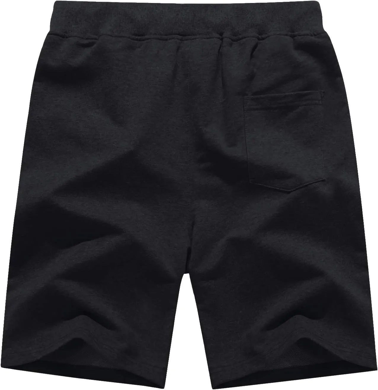 CRYSULLY Mens Athletic Gym Shorts Cotton Jogger Running Workout Jersey Zipper Pocket Sweat Shorts
