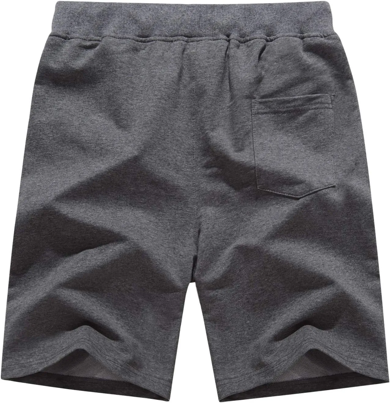 CRYSULLY Mens Athletic Gym Shorts Cotton Jogger Running Workout Jersey Zipper Pocket Sweat Shorts