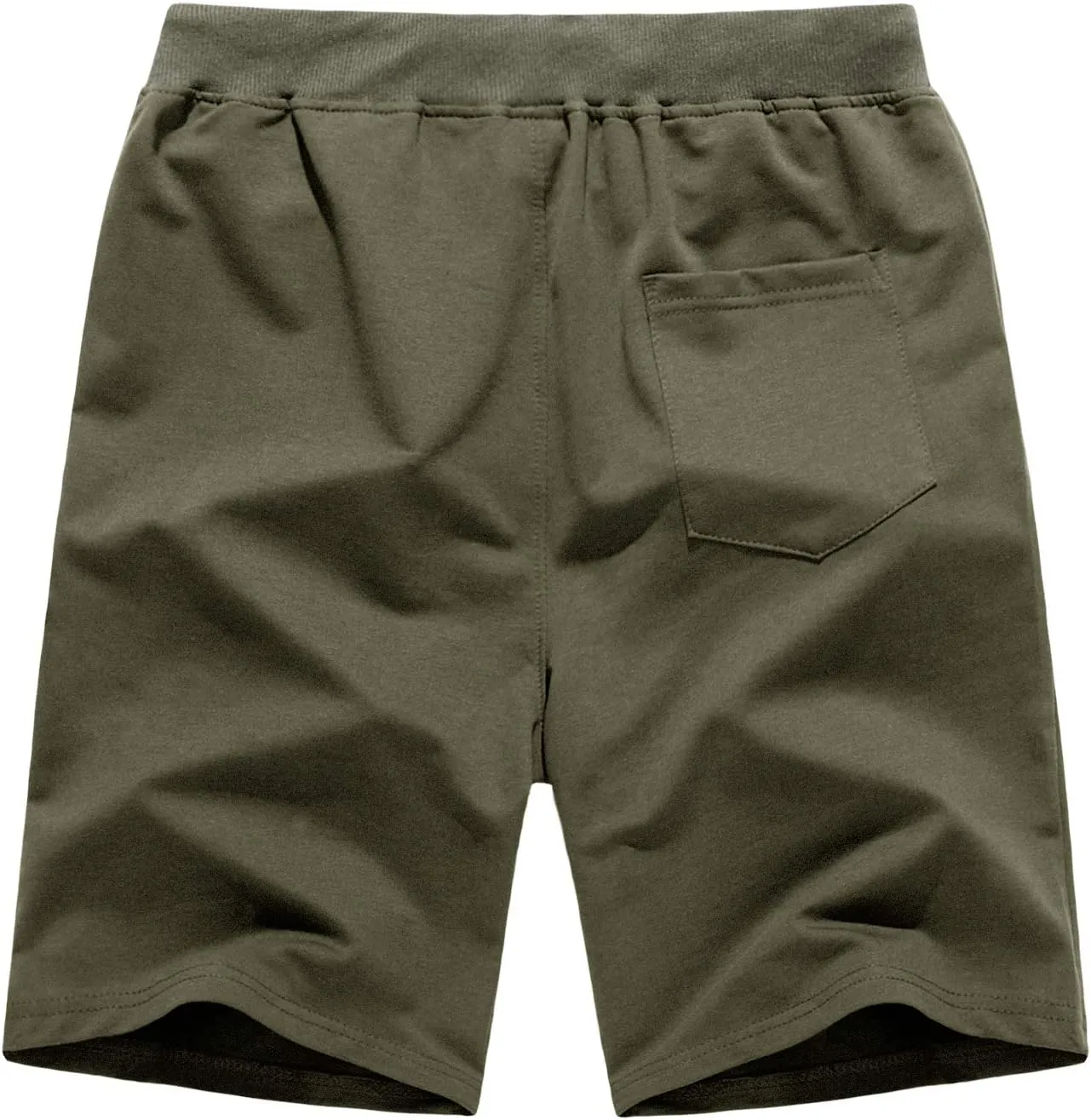 CRYSULLY Mens Athletic Gym Shorts Cotton Jogger Running Workout Jersey Zipper Pocket Sweat Shorts