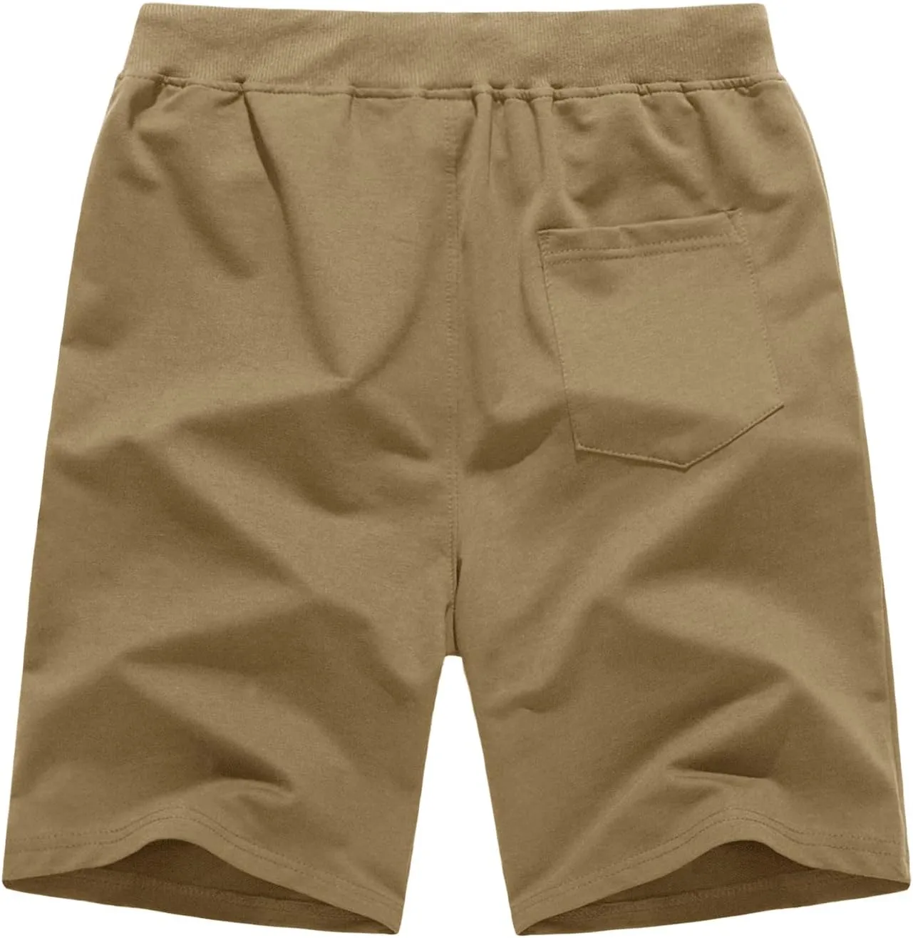 CRYSULLY Mens Athletic Gym Shorts Cotton Jogger Running Workout Jersey Zipper Pocket Sweat Shorts