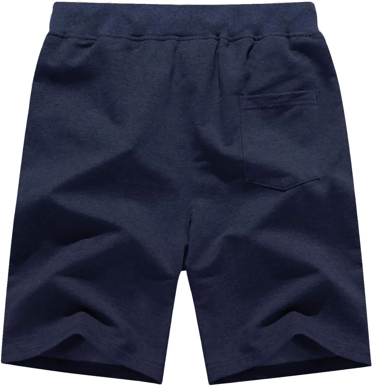 CRYSULLY Mens Athletic Gym Shorts Cotton Jogger Running Workout Jersey Zipper Pocket Sweat Shorts