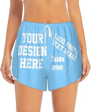 Custom Running Shorts Personalized Photos and Text for You Custom Yoga Shorts for Women Custom Sweat Shorts
