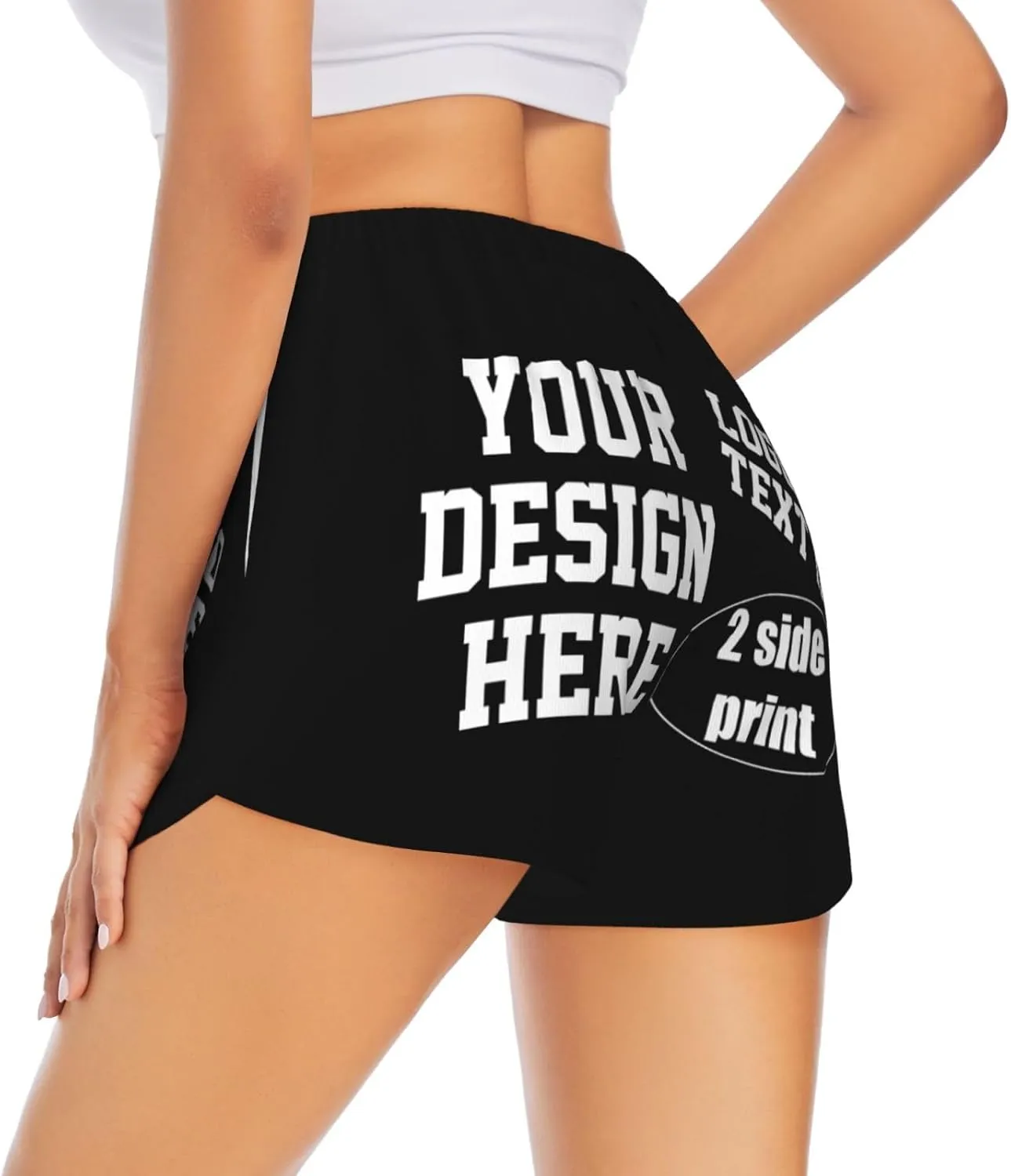 Custom Running Shorts Personalized Photos and Text for You Custom Yoga Shorts for Women Custom Sweat Shorts