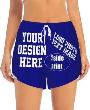 Custom Running Shorts Personalized Photos and Text for You Custom Yoga Shorts for Women Custom Sweat Shorts