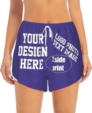 Custom Running Shorts Personalized Photos and Text for You Custom Yoga Shorts for Women Custom Sweat Shorts
