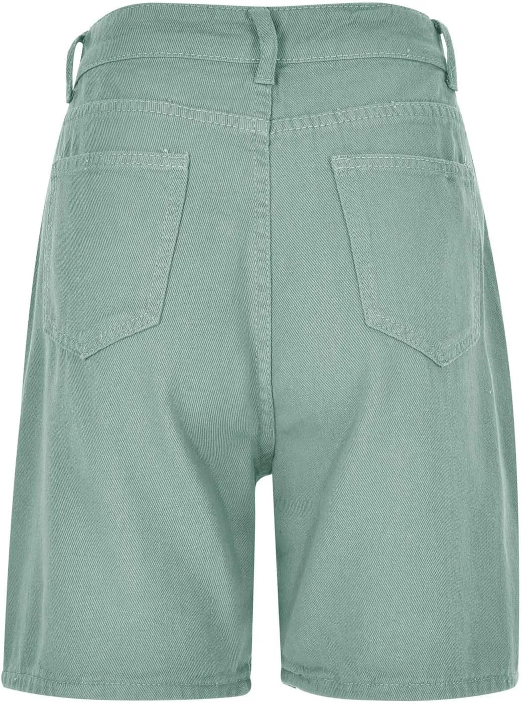 Denim Bermuda Shorts for Women Y2k High Rise Knee Length Jean Shorts Summer Loose Fit Straight Leg Zip Lounge Shorts