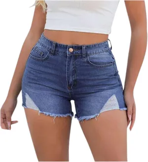 Denim Shorts Women Baggy High Waisted Jeans Shorts