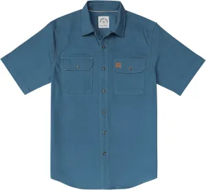 Dubinik®Mens Short Sleeve Button Down Shirts Denim Short Sleeve Shirt Men Two Pocket Western Soft Work Casual Denim Shirt