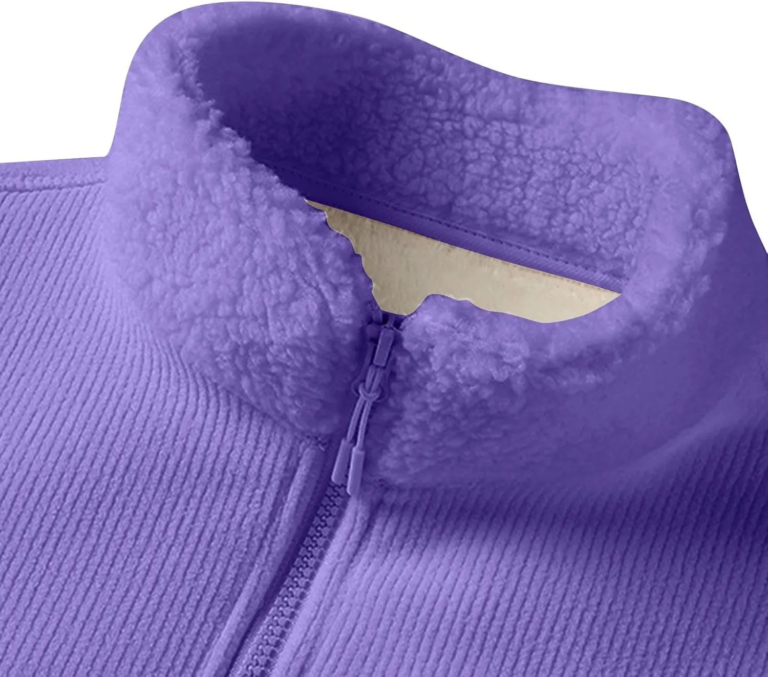 Finelylove Mens Fleece Jacket Soft Sherpa Lined Full Zip Cardigan Jackets Casual Soft Warm Fall Winter Coats Outwear