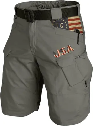 FONMA Mens Cargo Shorts 2025 Summer Outdoor Tactical Shorts Solid/Patriotic Printed Military Pants with Multi Pockets