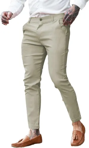 GINGTTO Mens Dress Pants Slim Fit Chino Pants for Men Stretch