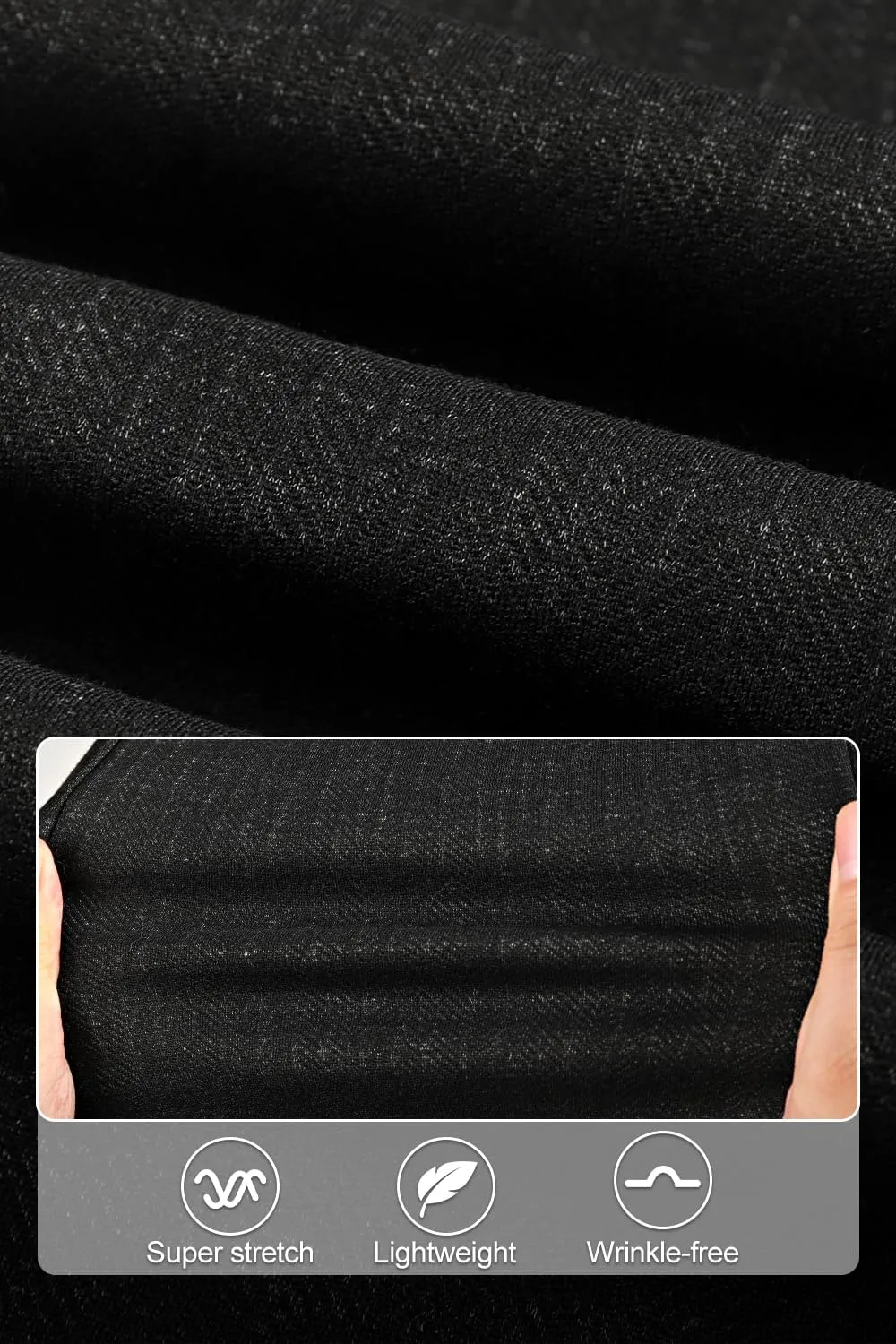 GINGTTO Mens Plaid Dress Pants Stretch Chino Pants Men Slim Fit