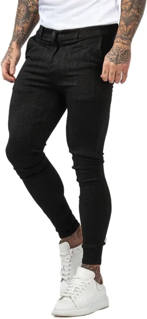 GINGTTO Mens Plaid Dress Pants Stretch Chino Pants Men Slim Fit