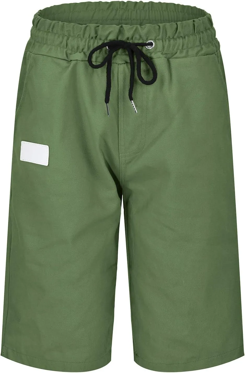 GOKKILRW Mens Summer Shorts Casual Sweat Shorts Elastic Waist Drawstring Textured Shorts Stretchy Comfy Running Track Shorts
