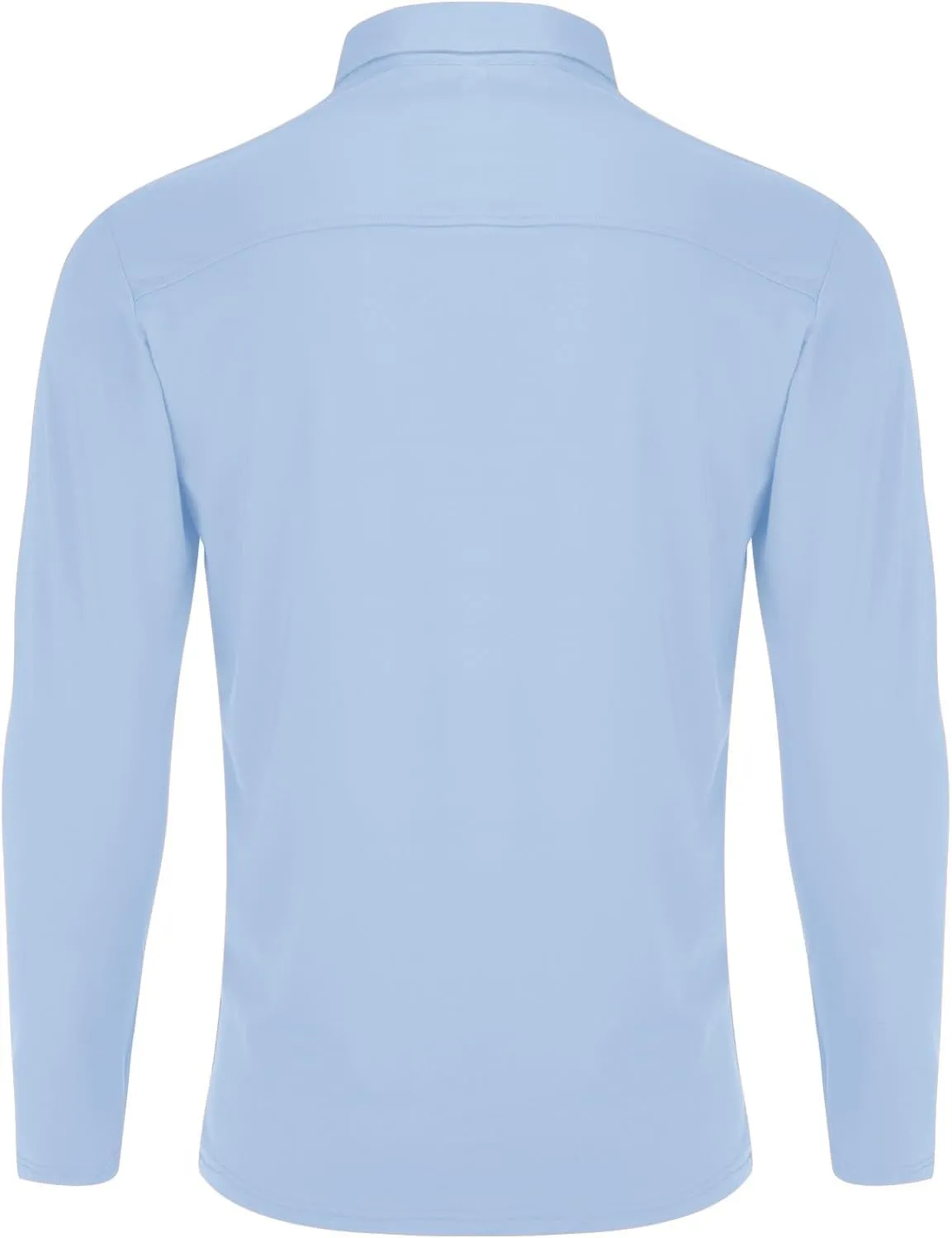 Golf Shirts for Mens Moisture Wicking Quick-Dry Long Sleeve Polo Shirt Performance Athletic Summer Collared T-Shirts