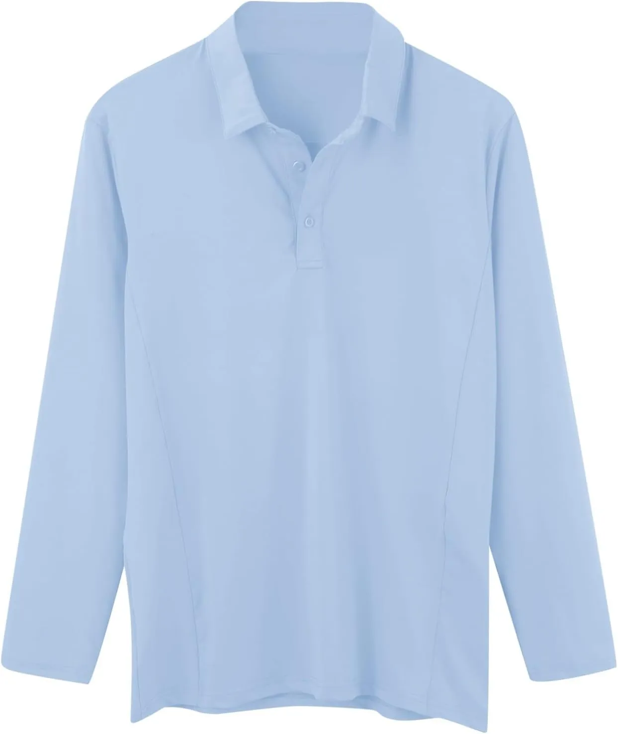 Golf Shirts for Mens Moisture Wicking Quick-Dry Long Sleeve Polo Shirt Performance Athletic Summer Collared T-Shirts