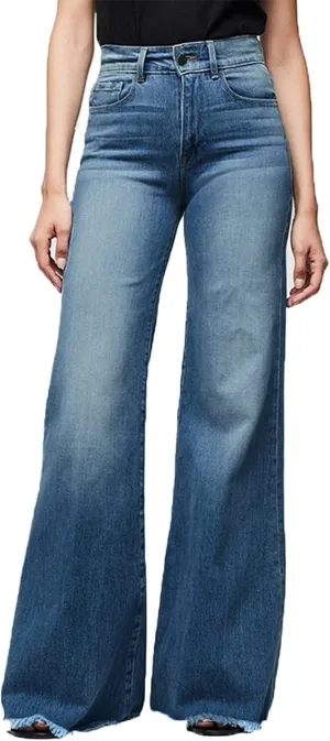 High Waisted Jeans for Women Distressed Bell Bottom Stretch Pants Plus Size Bell Bottoms Y2k 2024 Fashion Denim Pants
